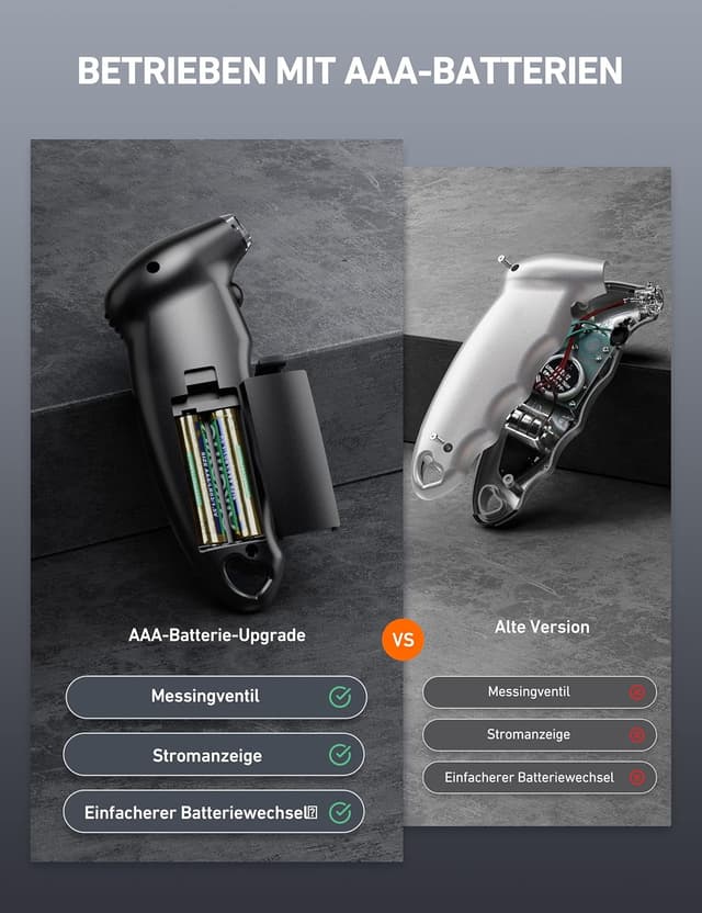 Detalle 1 de AstroAI Reifendruckprüfer 150 PSI, digital