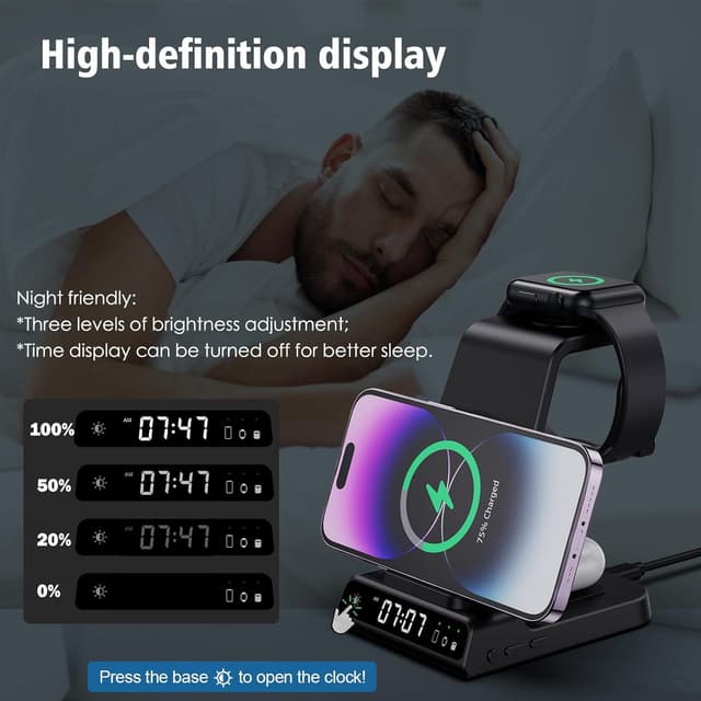 Thumbnail 3 de YiJYi 3-in-1 Watch Charger Stand