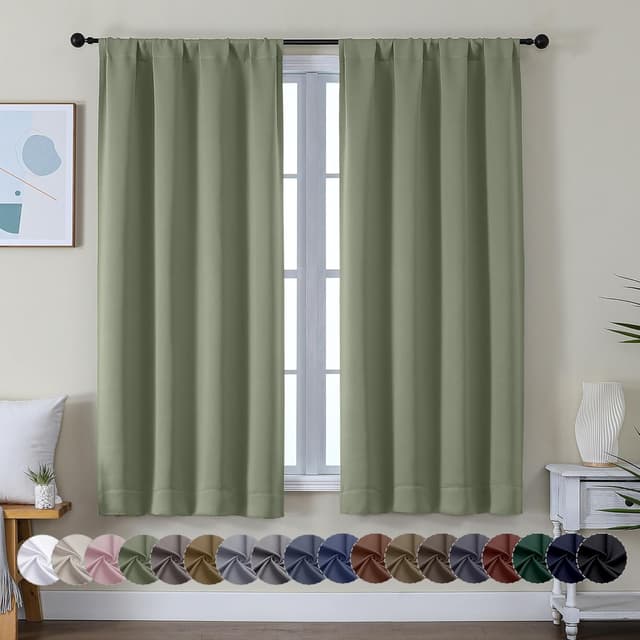 Detalle de Simplebrand Ava Blackout Curtains 63 in 🏡