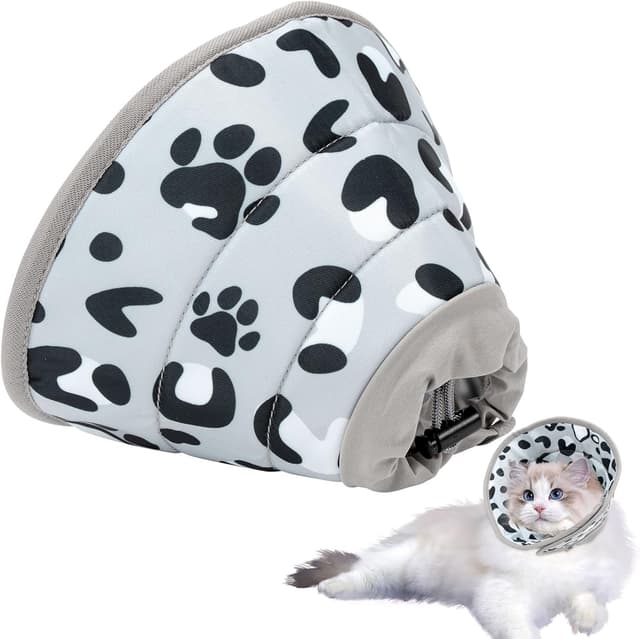 Imagen de Soft Adjustable Cat Recovery Collar M Grey en OfertitasTOP