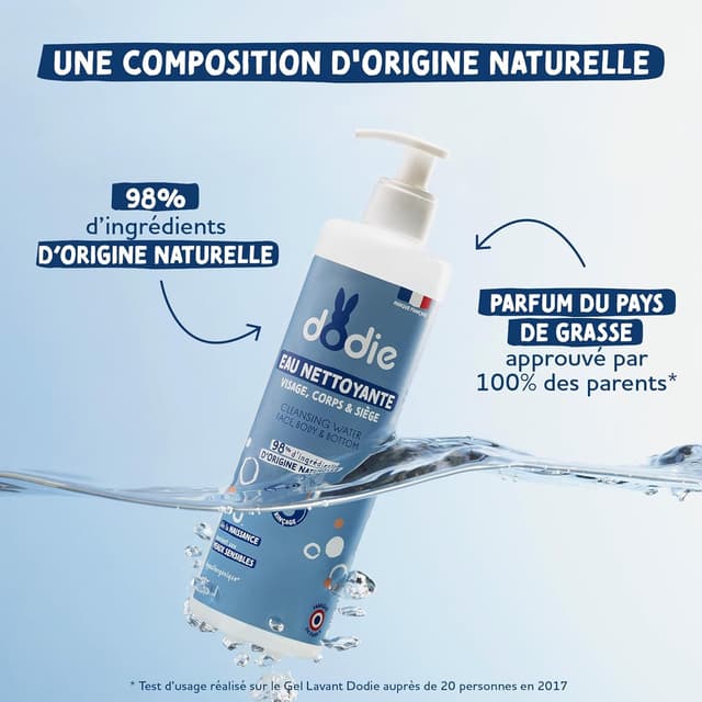 Detalle de Dodie Eaux Nettoyantes 3 en 1 500 mL