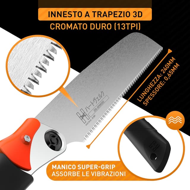 Detalle de HARDTWERK Zen sega giapponese 240 mm