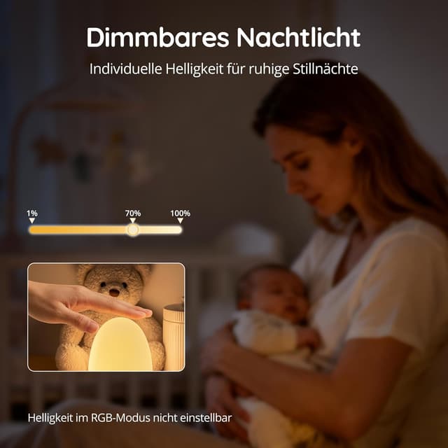 Thumbnail 5 de JolyWell Nachtlicht mit White Noise 18 Arten