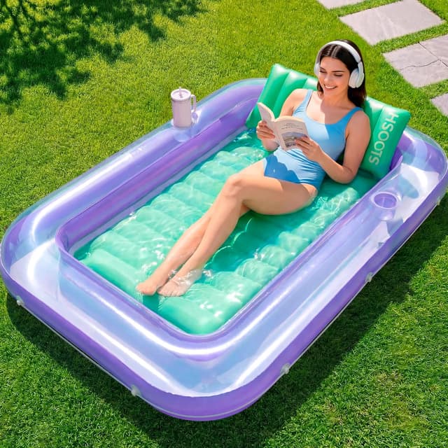Imagen de SLOOSH 70" Inflatable Tanning Pool Lounger en OfertitasTOP