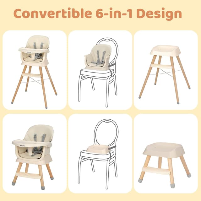 Thumbnail 4 de Ezebaby Chaise haute 6 en 1