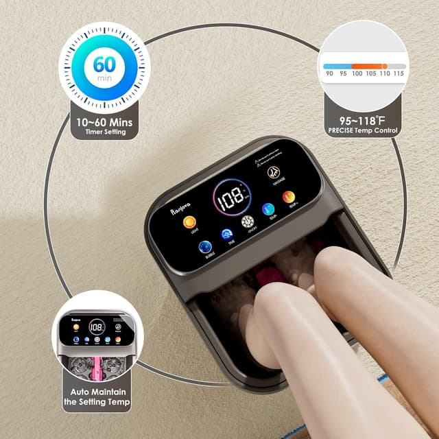 Thumbnail 4 de Ranjova Foot Spa Electric Rotary Massage with 24 Shiatsu Balls