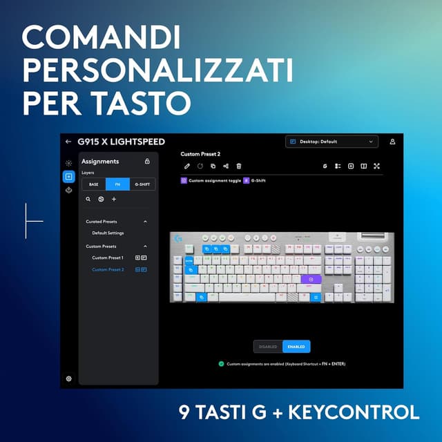 Thumbnail 3 de Logitech G G915 X LIGHTSPEED tastiera gaming 36h
