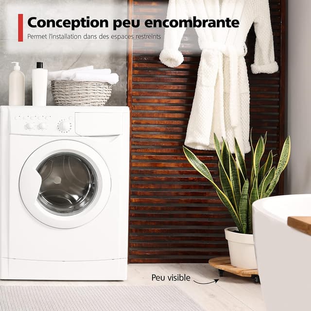 Detalle de RAVN HAMAN : set de 4 roulettes pour meubles 25 mm avec frein, charge jusqu’à 15 kg par roue