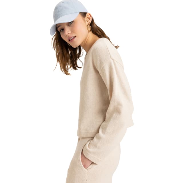 Detalle 2 de Roxy Stay Roxy sudadera mujer cuello redondo