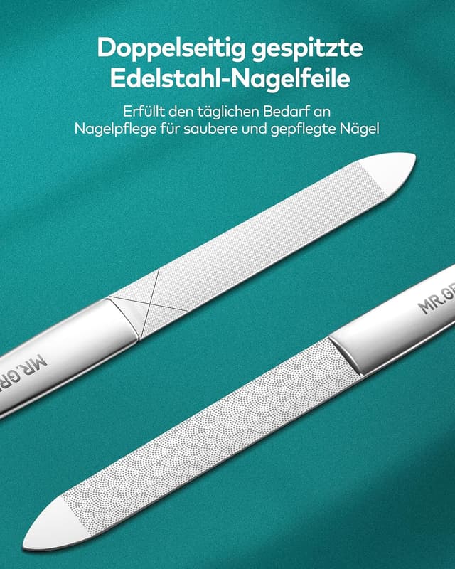Detalle 2 de MR.GREEN Nagelfeile Profi doppelseitig 🪒