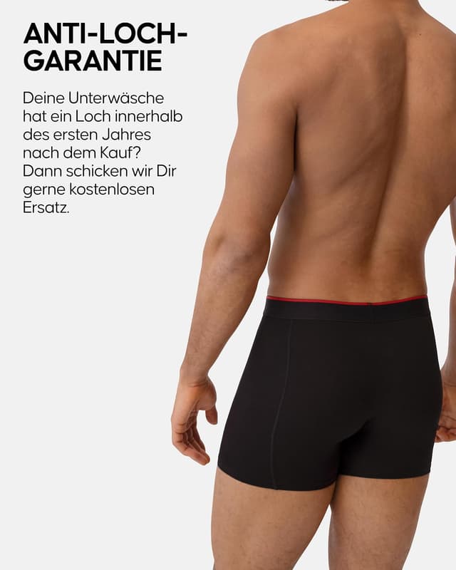 Detalle de Danish Endurance 3er Pack Bambus-Boxershorts für Herren – superweiche, etikettfreie Unterhosen