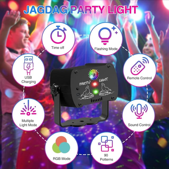 Thumbnail 4 de jagdag Luces Discoteca LED RGB 🎉