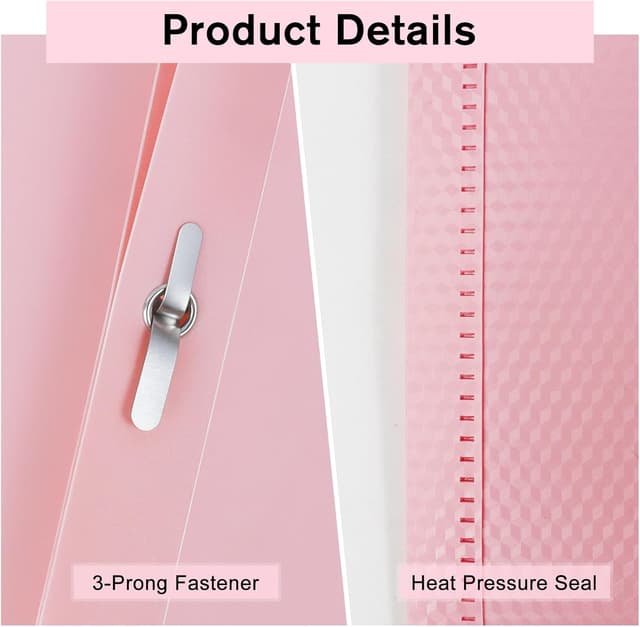 Detalle de EEHZTSI 60-Pack 2-Pocket 3-Prong Folders 9.4x11.6"