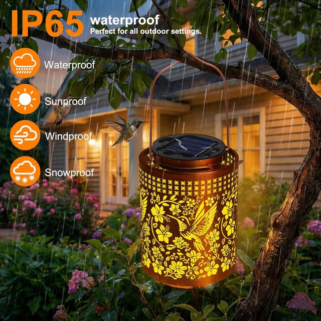 Thumbnail 4 de Hummingbird Solar Lanterns for Outdoors