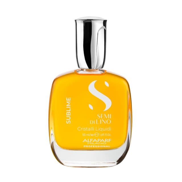 Detalle de ALFAPARF MILANO Semi di Lino Cristalli Liquidi Hair Oil Serum with Heat Protection