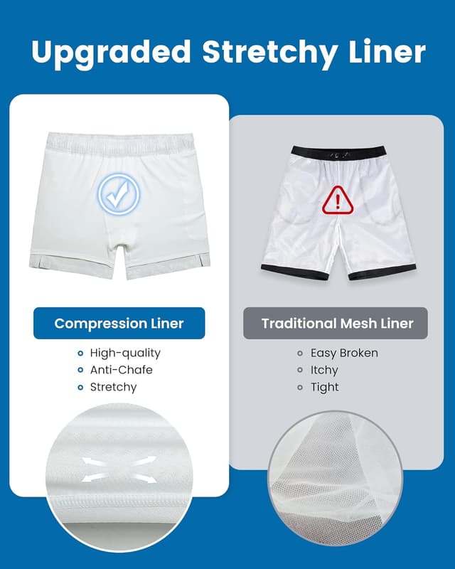 Detalle 2 de Mens swim shorts with 5 inch inseam