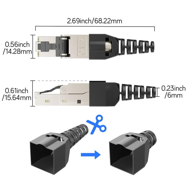 Thumbnail 6 de iwillink RJ45 Stecker Werkzeuglos CAT7 10Gbit/s