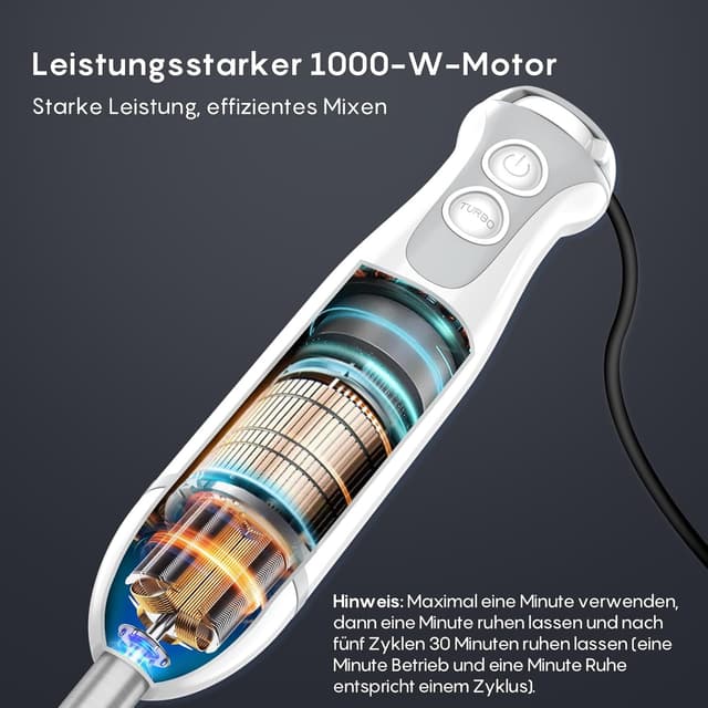 Thumbnail 4 de FRESKO 4-in-1 Stabmixer 1000W 🍲