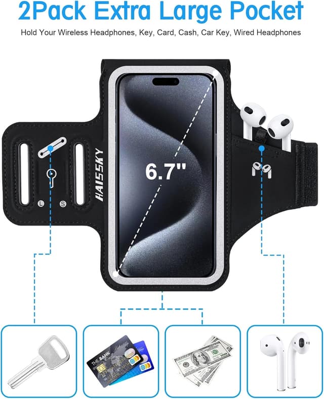 Thumbnail 1 de Razobws 6.7" Brassard sport pour smartphone