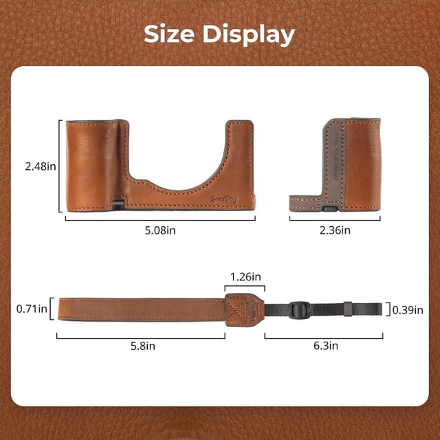 Thumbnail 5 de SMALLRIG A7C II / A7CR Kamera-Ledertaschen-Set