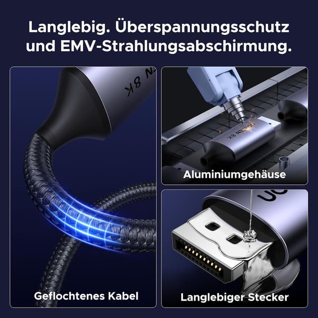 Thumbnail 6 de UGREEN USB C auf DisplayPort 1.4 Kabel 8K 60Hz ⌚ ⛔