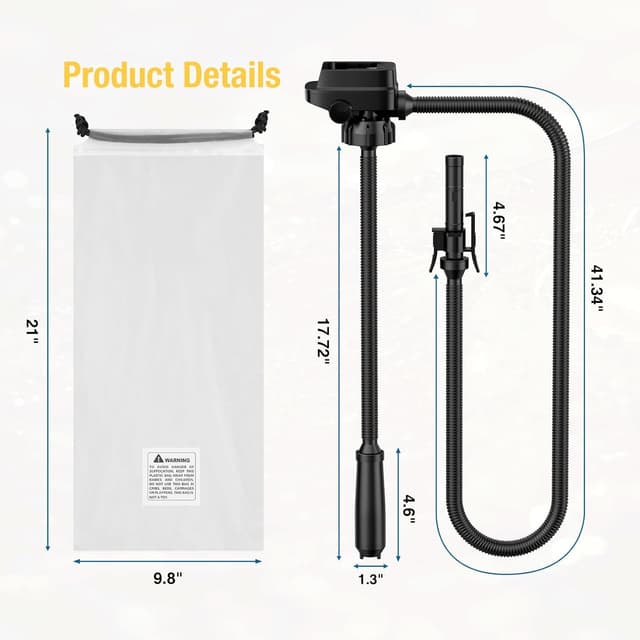 Detalle 2 de CRESTWAVE Cordless Fuel Transfer Pump (3.2 GPM) with Auto-Stop and Battery Compatibility