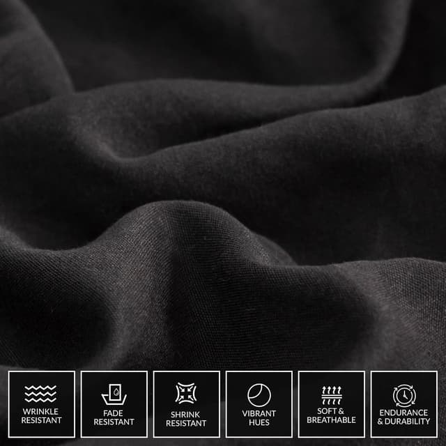 Thumbnail 6 de Pamposh King Size Duvet Cover Set, Pre-Washed Microfibre Softness