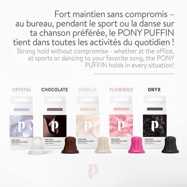 Thumbnail 6 de pony puffin CHOCOLATE elastique volume 3,2 cm