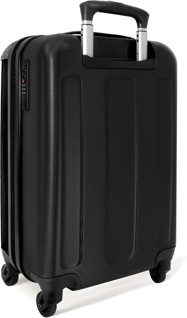 Detalle de Valigia Bambini NoBoringSuitcases.com con trolley e stampa “born to game” (55x40x20 cm) – Joystick - Nero