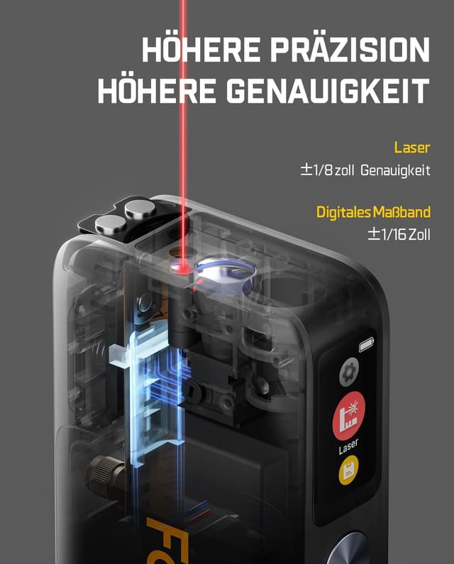 Thumbnail 3 de Fanttik A10 Pro 2‑in‑1 Laserentfernungsmesser