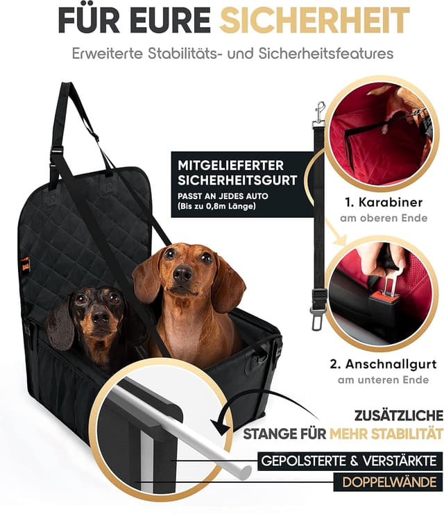 Thumbnail 4 de HELDENWERK Hundeautositz Standardgröße