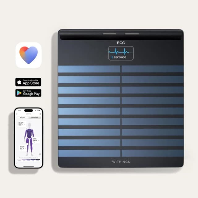 Thumbnail 2 de Withings Body Scan Báscula Wi‑Fi con ECG negra