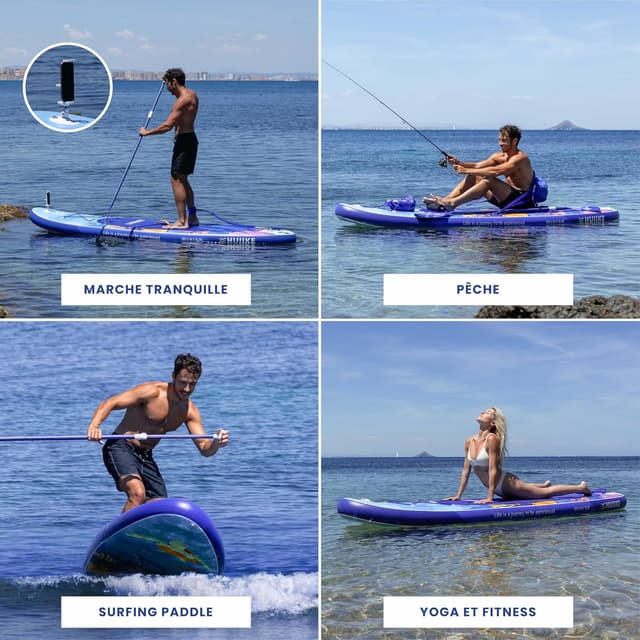 Thumbnail 4 de HUIIKE Paddle Gonflable Adulte Coral Full Pack 305 cm
