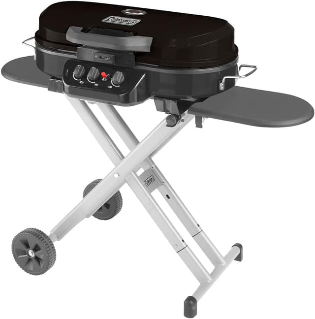 Detalle de Coleman RoadTrip 285 Portable Stand-Up Propane Grill with 3 Adjustable Burners & Instastart Ignition