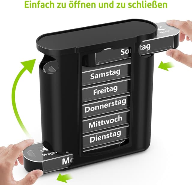 Detalle 2 de Tablettenbox Opret 7 Tage mit 4 Fächern