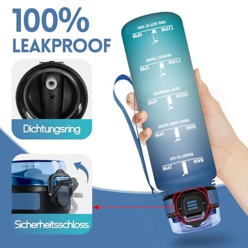 Detalle de HoneyHolly Botella Agua 1 L para deporte 🥤