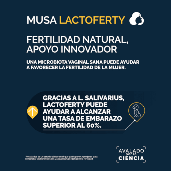 Detalle 2 de Musa Lactoferty: Suplemento para Fertilidad - 30 Cápsulas