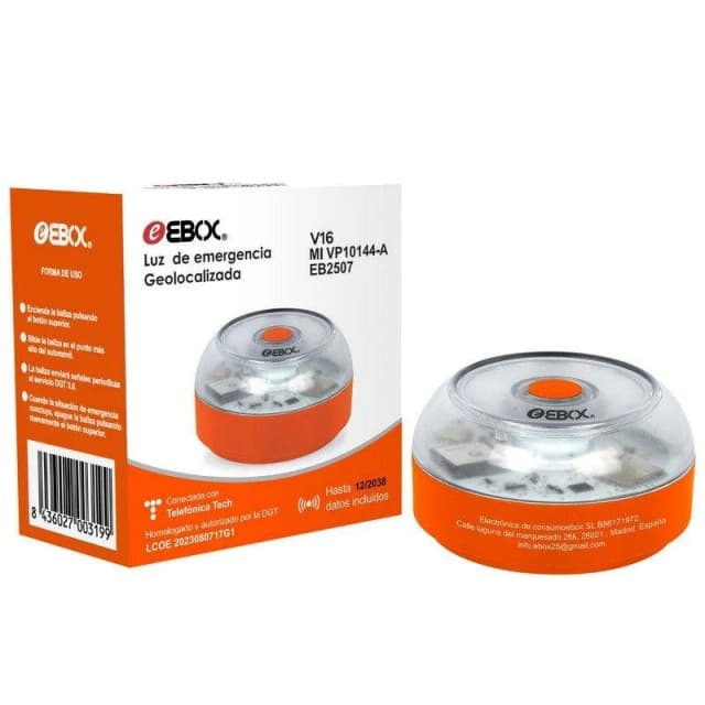 Detalle de ebox VP10144-A Baliza V16 homologada 6 h