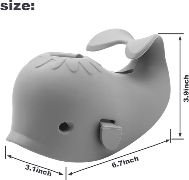 Thumbnail 1 de Baby Bath Spout Cover Grey Whale
