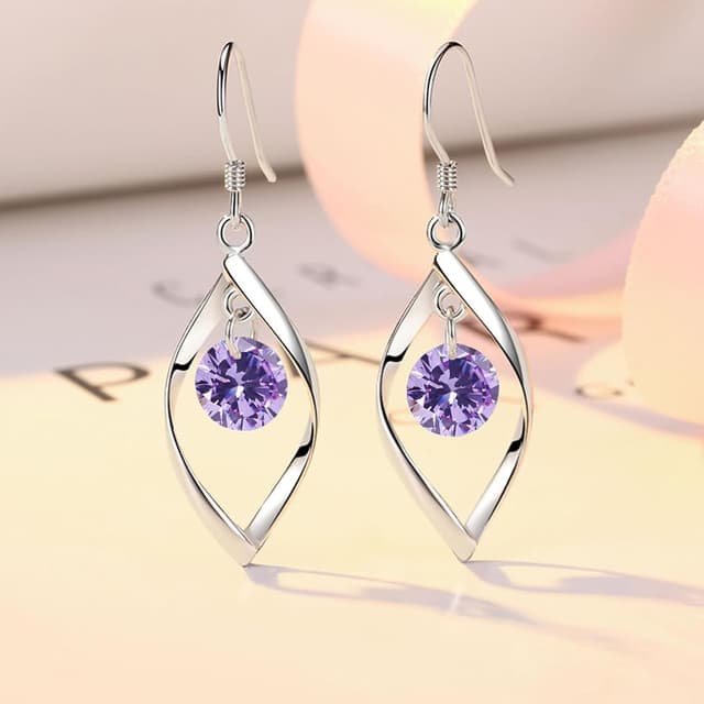 Thumbnail 2 de Zolkamery Schmuckset Silber 925 Damen Tropfen 3,5 cm