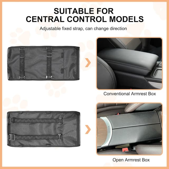 Thumbnail 3 de GeerDuo Center Console Dog Car Seat for Small Dogs 25 lbs