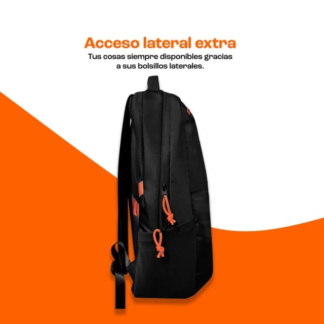 Detalle 2 de pccom-essential Nexo Mochila portátil para hasta 17,3" en color negro
