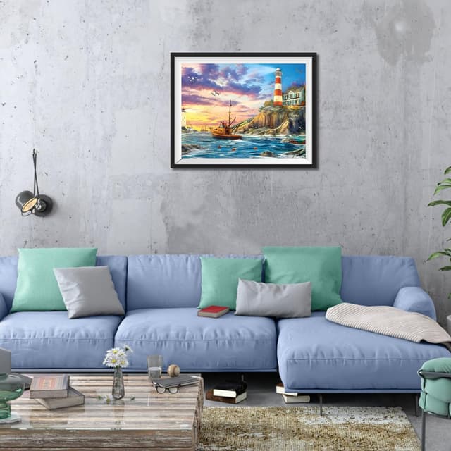 Thumbnail 2 de MOGTAA Leuchtturm Diamond Painting 30x40cm