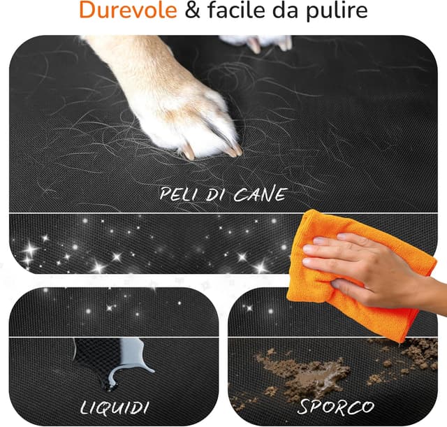 Detalle de Upgrade4cars telo bagagliaio per cani universale impermeabile e antiscivolo con protezione laterale