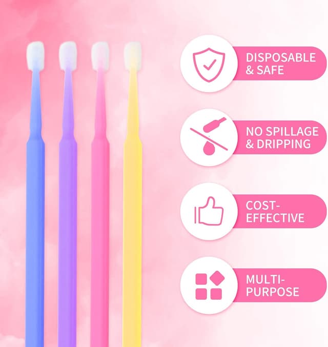 Thumbnail 5 de Pennelli Micro Applicatori 400 pz per trucco 🎨