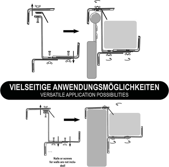 Thumbnail 3 de COM-FOUR Soporte para jardineras 2x 23 cm