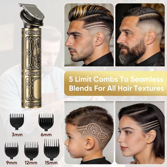 Detalle de Cordless 6-in-1 beard trimmer, 2500mAh