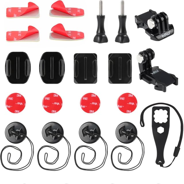 Detalle de HSU Halterungsset 12-teilig für Action-Kameras