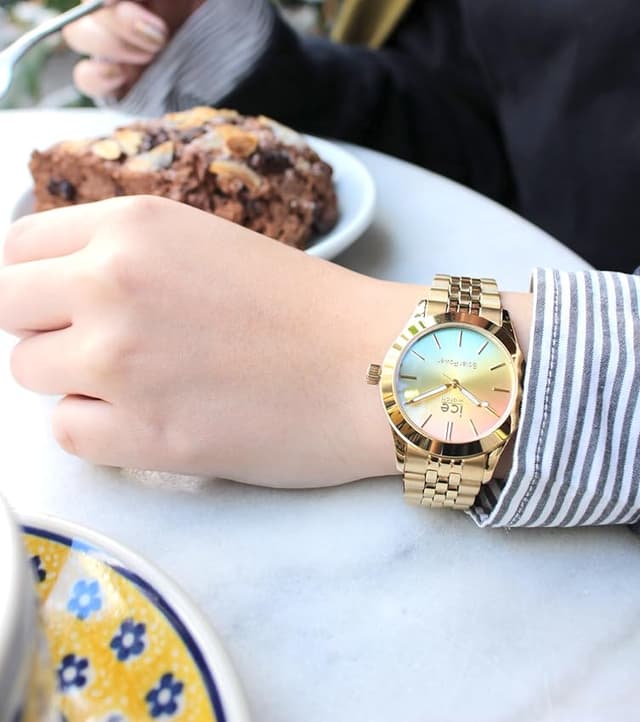Detalle 2 de ICE-WATCH Ice Steel Gold Rainbow reloj 37 mm