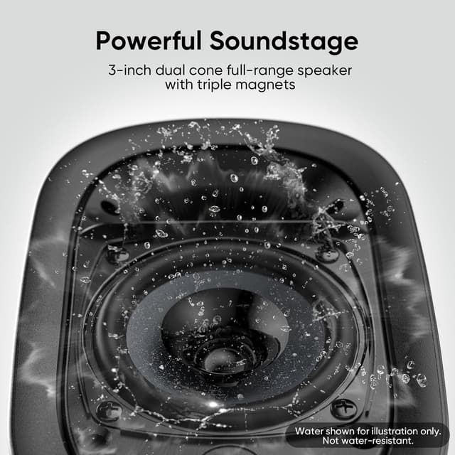 Detalle 2 de Saiyin Active Bluetooth Bookshelf Speakers (40W) with 3-inch woofers and optical/TV-ARC for turntable, PC and TV (pair)